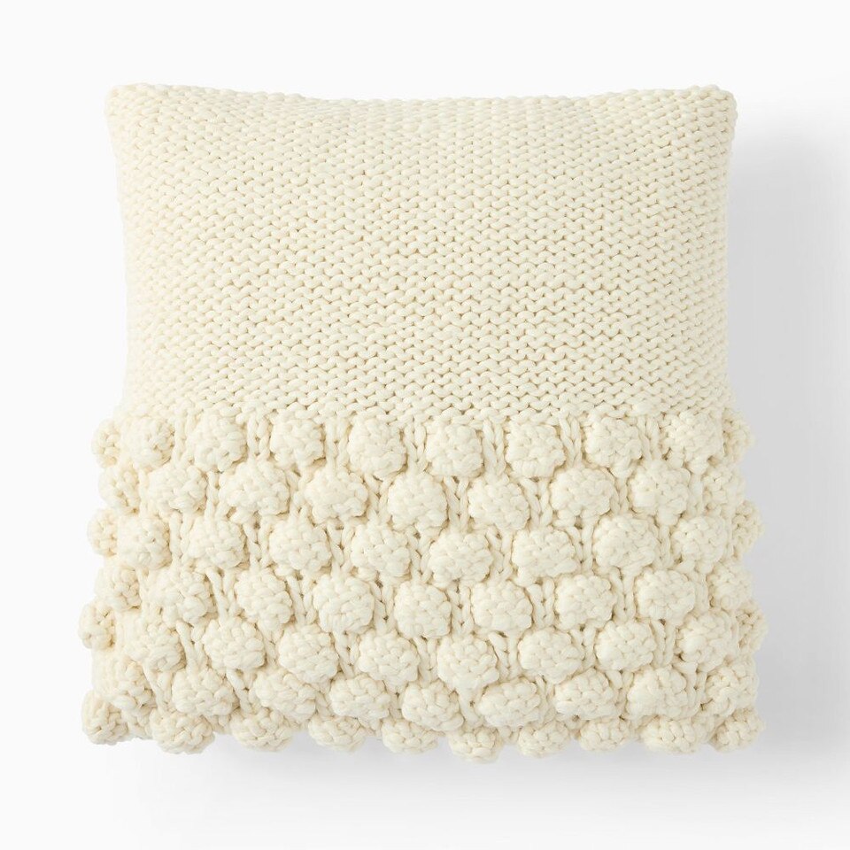 Chunky Bobble Knit Cushion Cover West Elm Australia